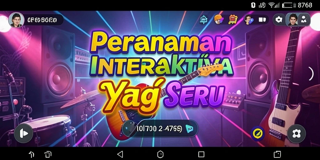Tangkapan layar utama 8768 menampilkan gameplay interaktif yang seru.