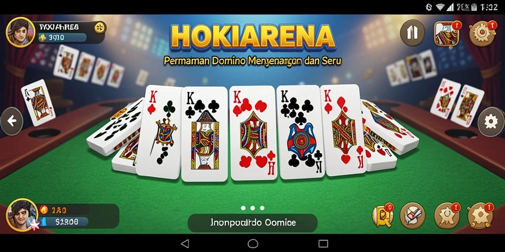 Screenshot HOKIARENA menampilkan pemain sedang berkompetisi dalam permainan Domino.