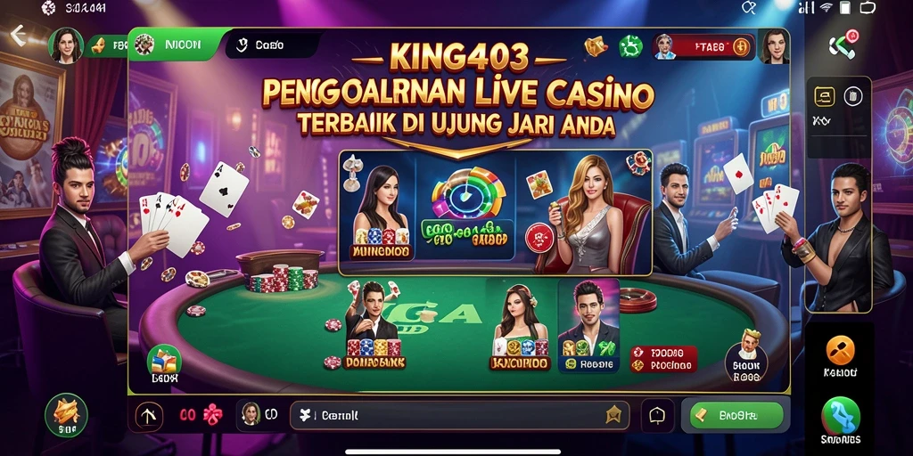 Tampilan gameplay KING403 yang memukau dengan dealer profesional.
