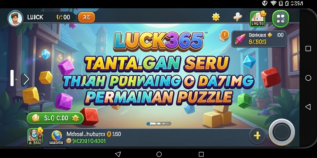 Gameplay seru dan menantang dari LUCK365 saat menyelesaikan puzzle.