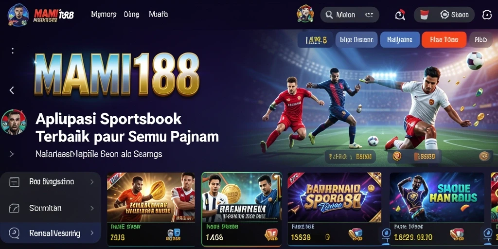 Tampilan utama MAMI188 yang menampilkan berbagai pilihan taruhan olahraga.
