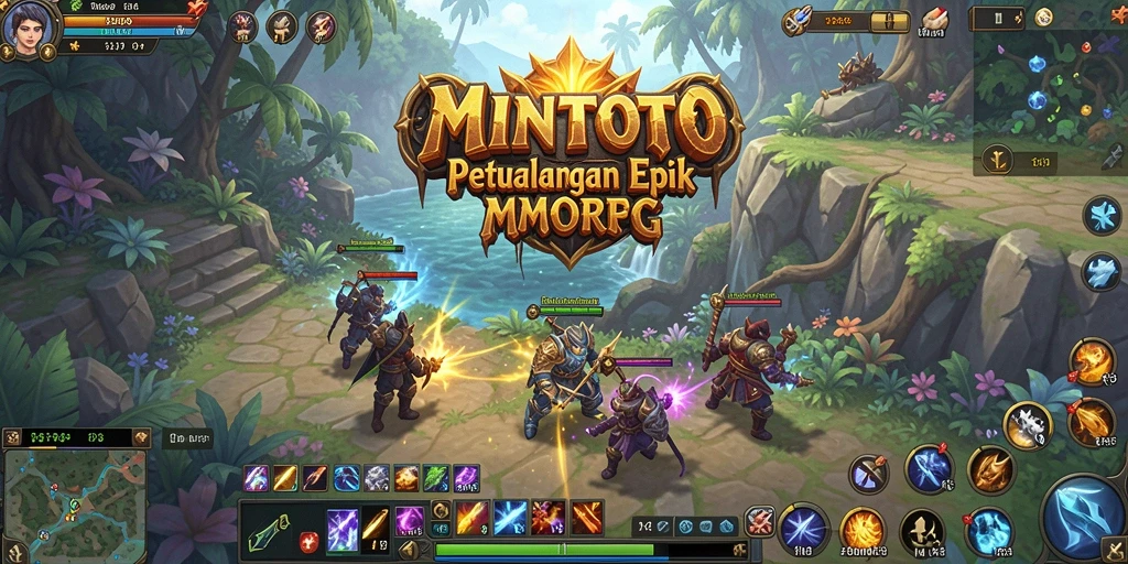 Tangkapan layar MINTOTO menampilkan aksi seru dalam petualangan MMORPG.