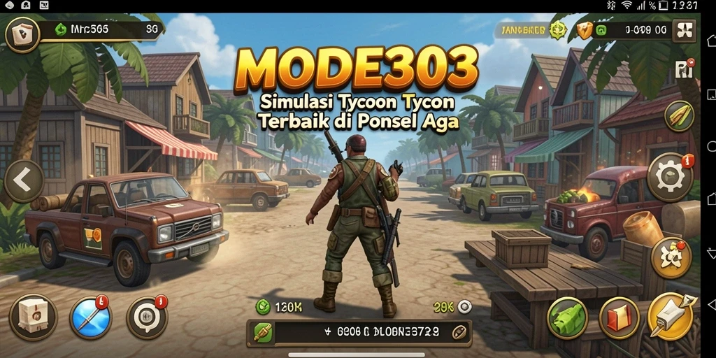 Tampilan gameplay dinamis dalam MODE303 yang menantang.