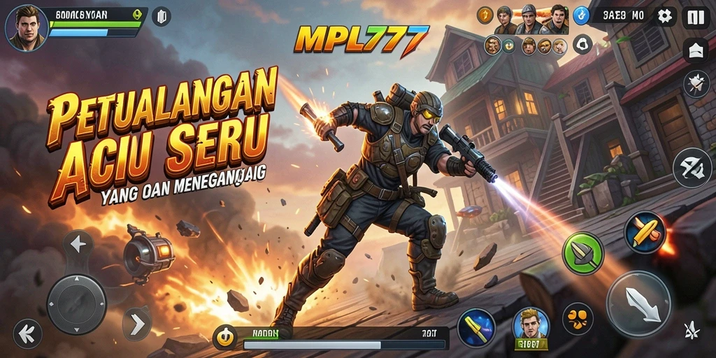 Tampilan utama gameplay MPL777 yang penuh aksi dan tantangan.