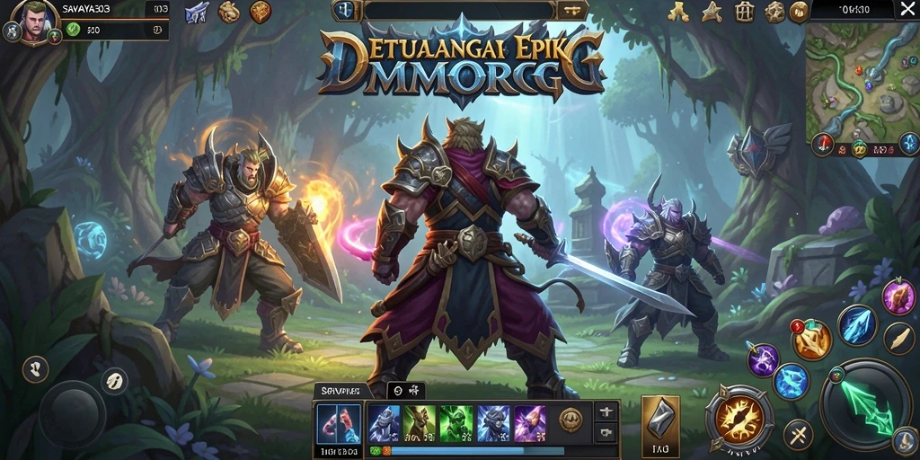 Tangkapan layar gameplay SAVAYA303 yang menunjukkan aksi seru dalam dunia MMORPG.