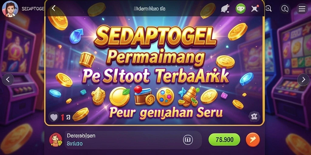 Tampilan menarik dan dinamis pada SEDAPTOGEL saat bermain Slot.