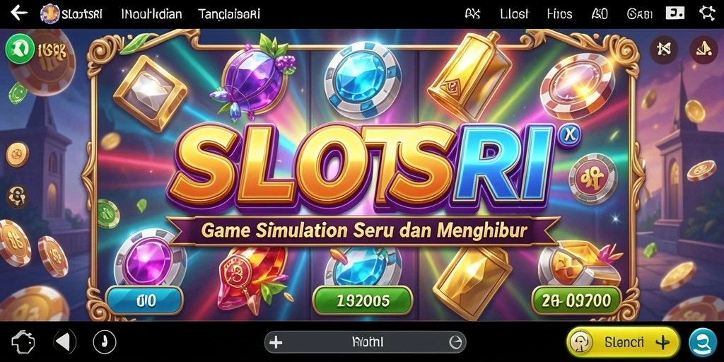 Tampilan gameplay menarik dari SLOTSRI dengan berbagai tema slot.